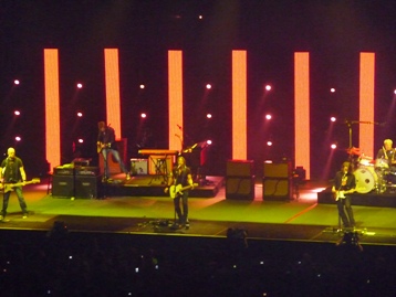 Keith Urban and his band performing in Melbourne, Australia. Photo by Steve Yanko.