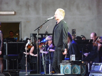 Sting at the Myer Music Bowl, Melbourne. Photo taken by Steve Yanko.