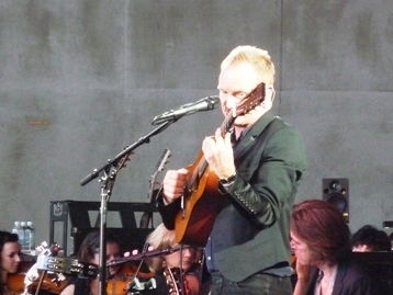 Sting on his Symphonicity tour Melbourne. Photo taken by Steve Yanko.